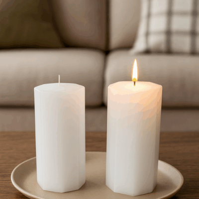 ChatGPT Image Sep 26, 2025, 02_53_08 PM Octagon candles in plain white finish – CANDLE MAKERS South Africa