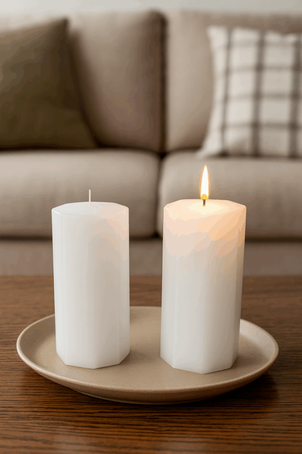 ChatGPT Image Sep 26, 2025, 02_53_08 PM Octagon candles in plain white finish – CANDLE MAKERS South Africa