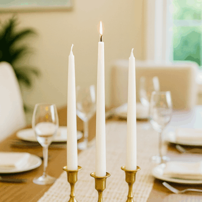dinner candles Dinner candles in classic tapered shape – CANDLE MAKERS South Africa