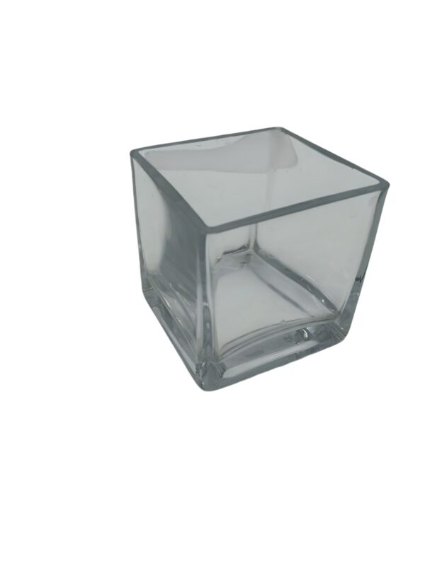 glass holder square 8x8cm Glass Candle Holders