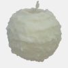 spiral ball candle white 11.5