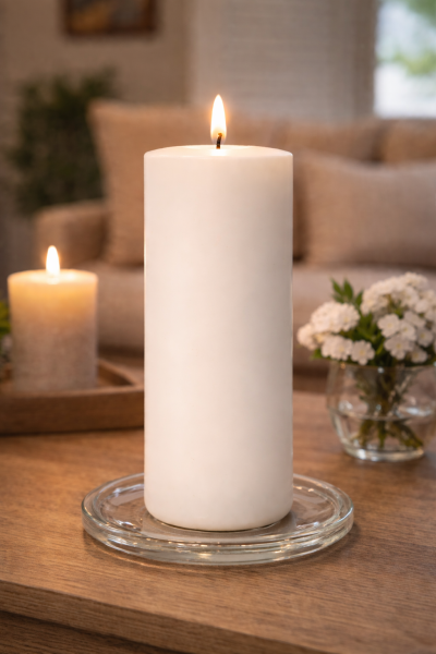 candle plate in setting Candle Holder Plate 11cm