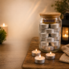 Tea Lights & Matches in Glass Jar