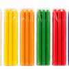 Solid Colour Fluted Candles 2.2×25cm – 6 Pack